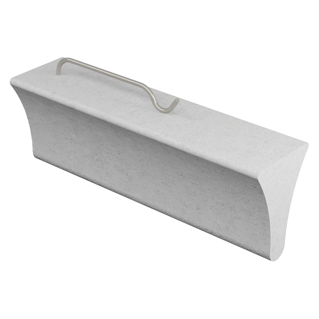 BDH-33cm - Concrete triangular section with hook – length 33 cm