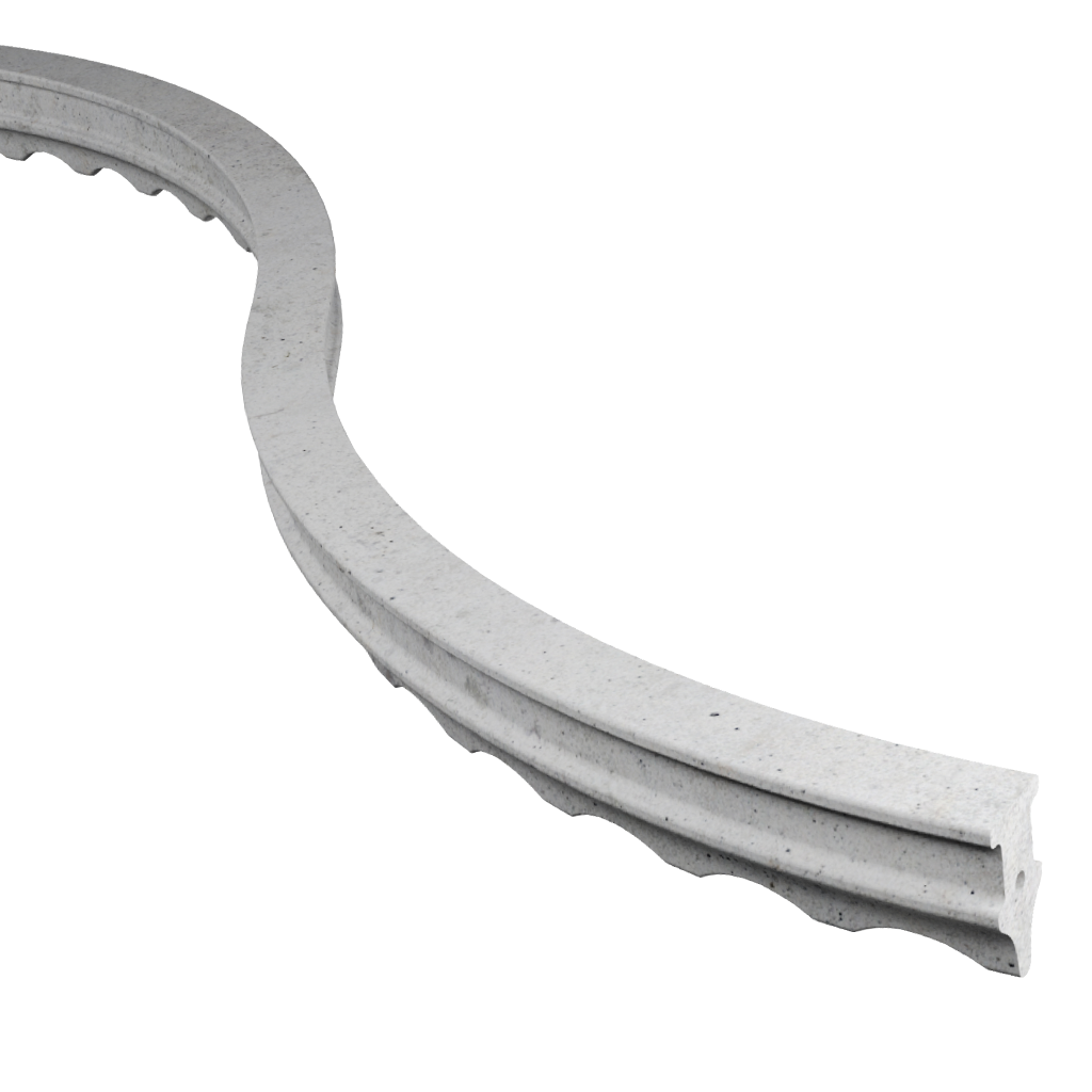 BSRN - Concrete snake – with grooves and knobs