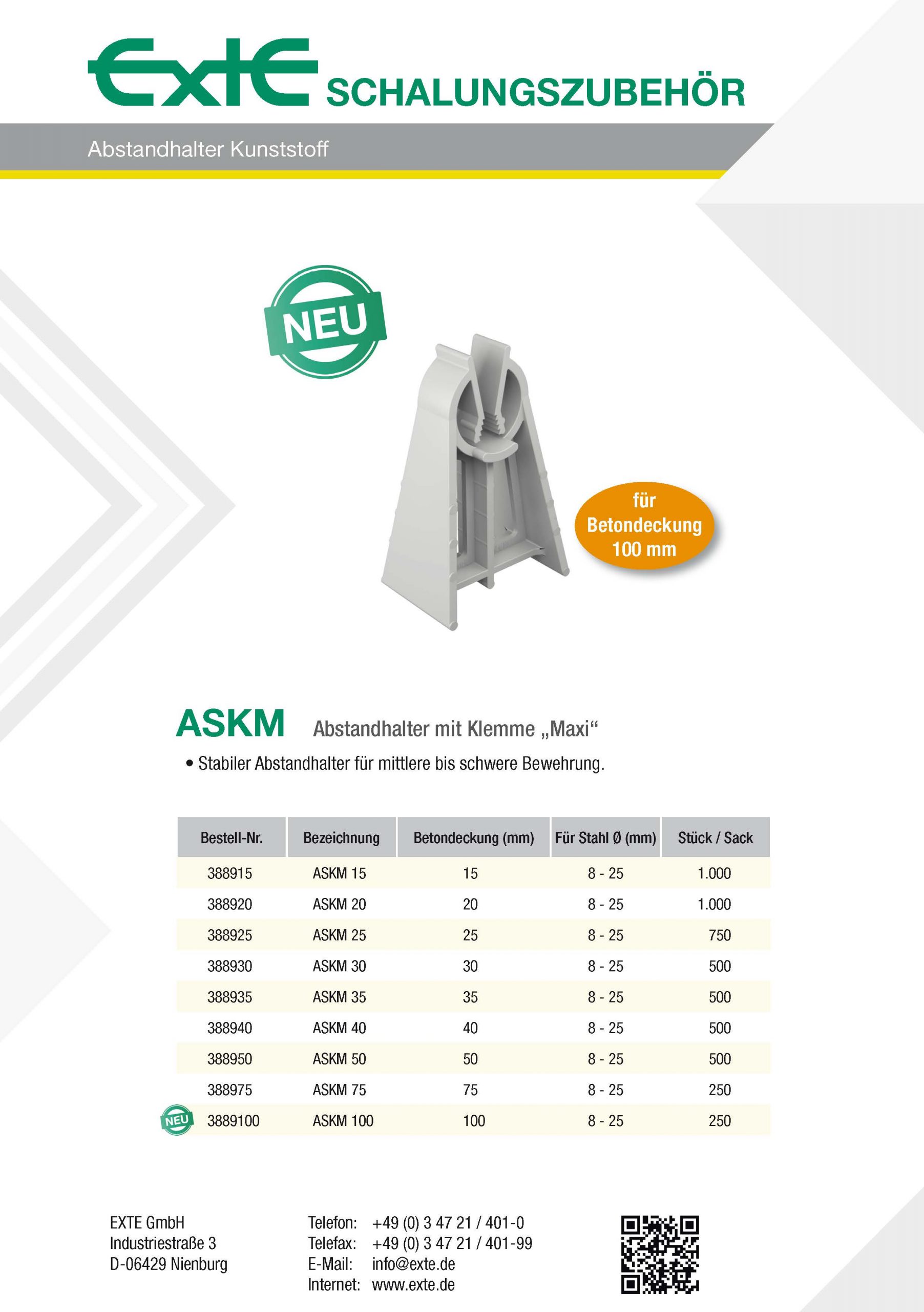 Produktblatt A4 - ASKM - dt