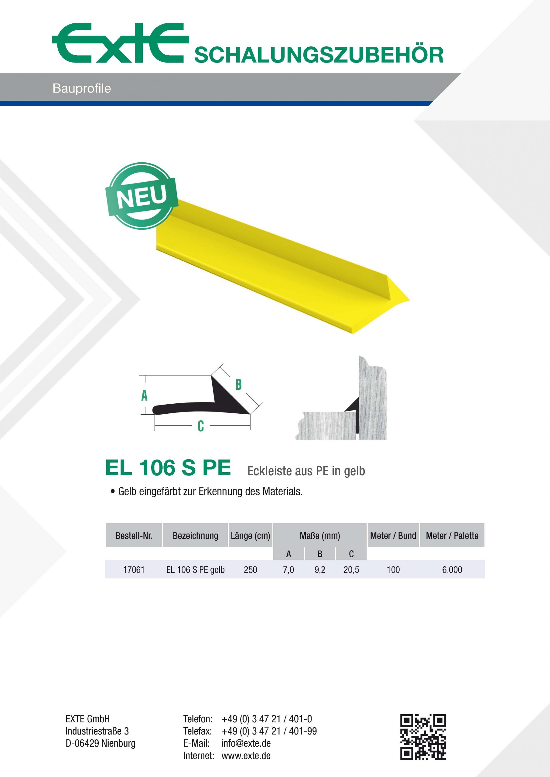 Produktblatt A4 - EL106SPE - dt