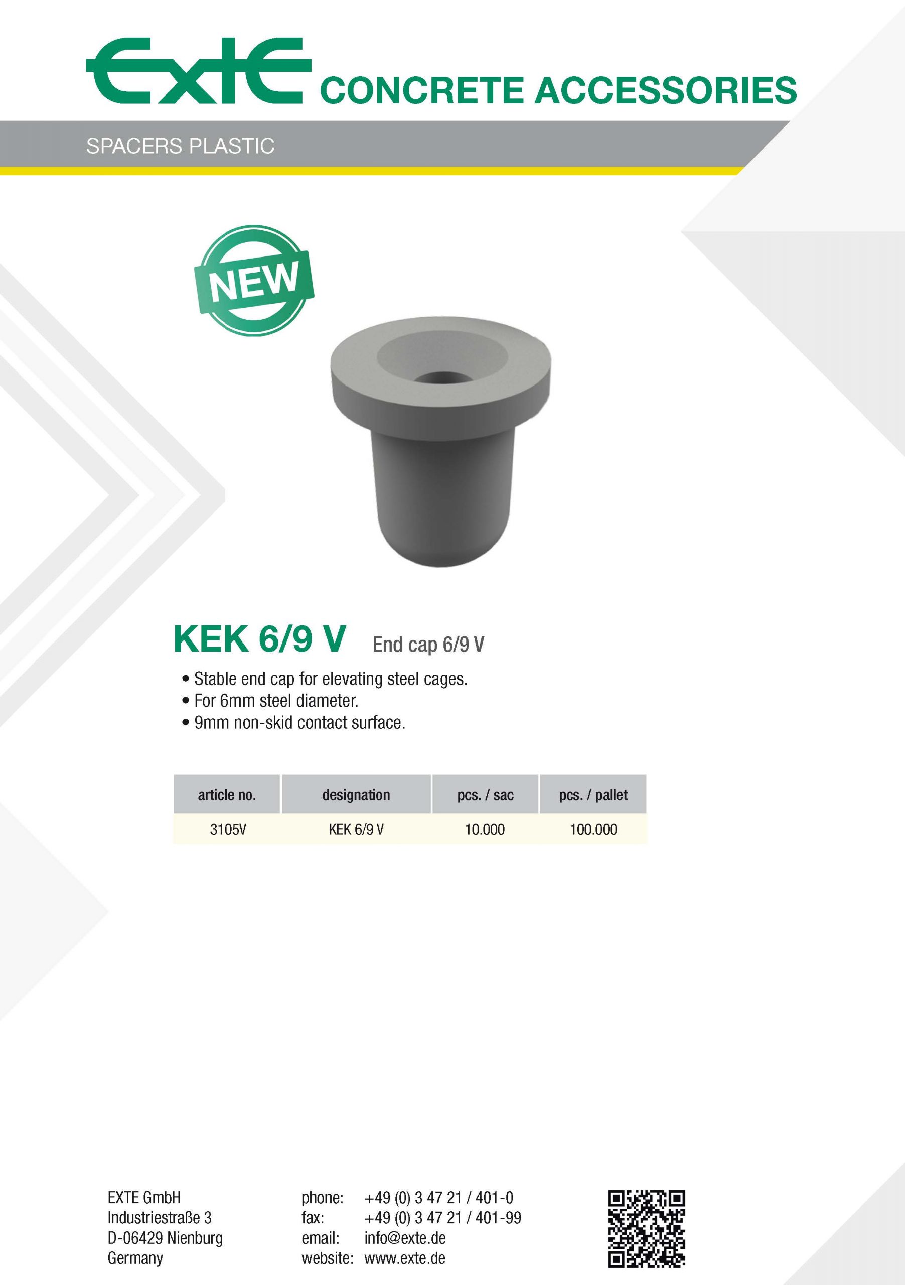 product sheet A4 - plastic - KEK6_9V - en