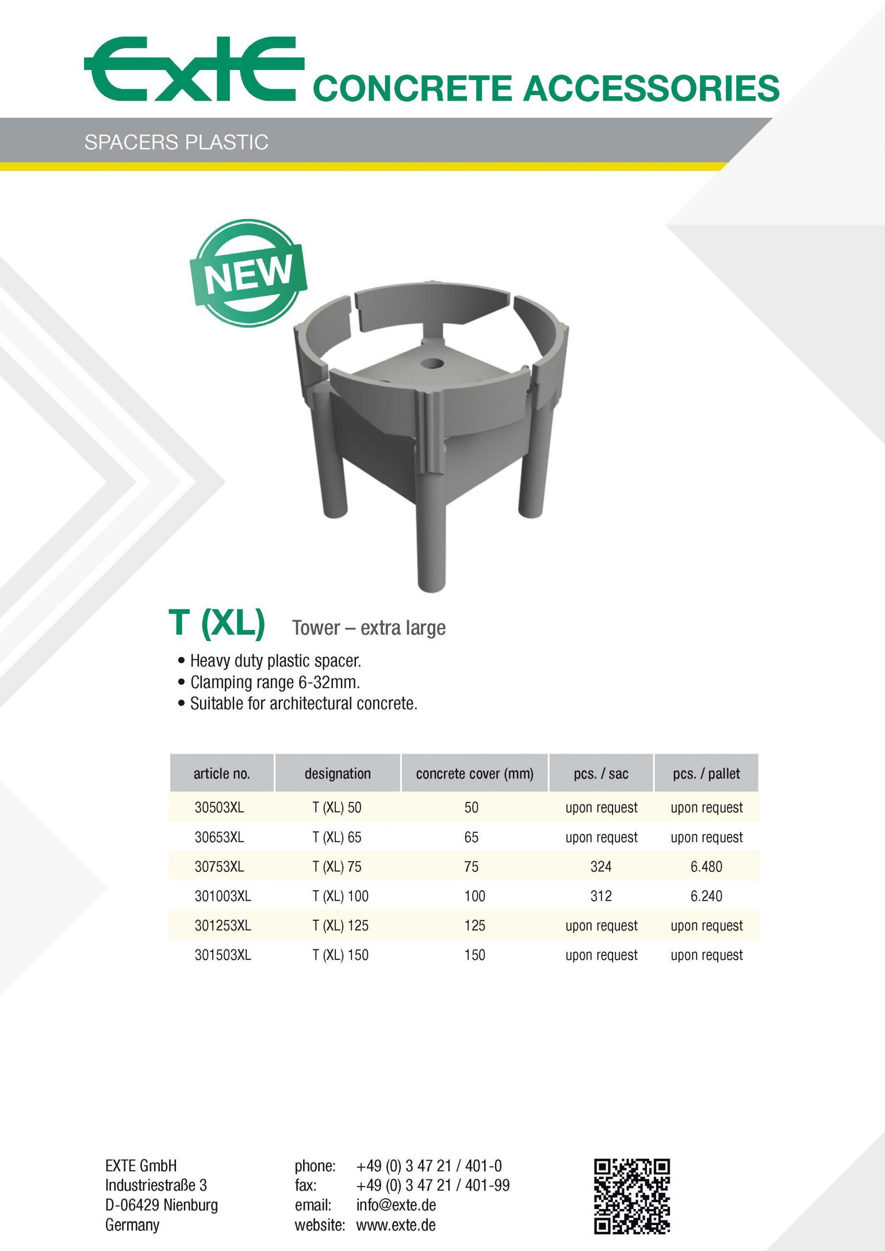 product sheet A4 - plastic - T (XL) - en