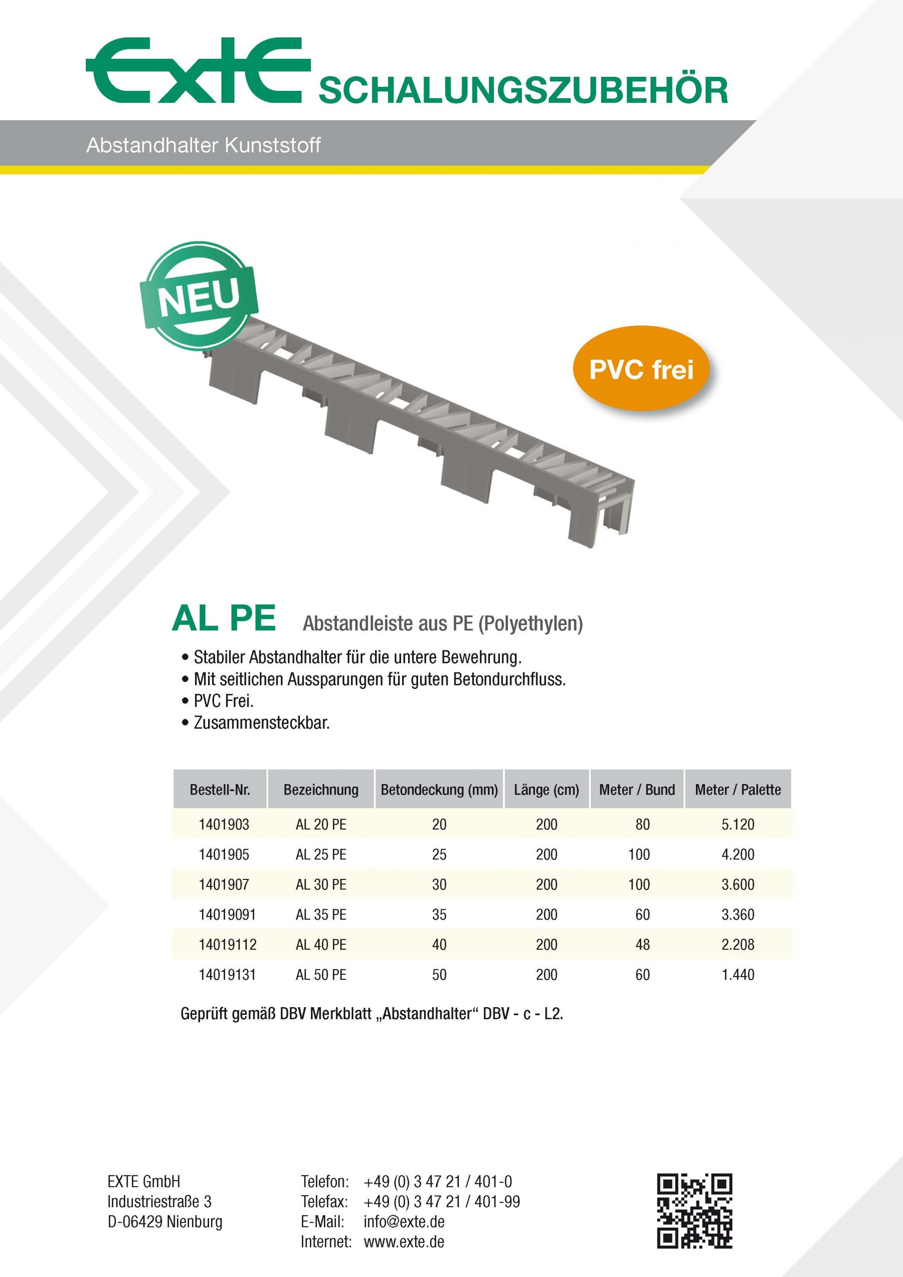 Produktblatt A4 - AL PE - dt