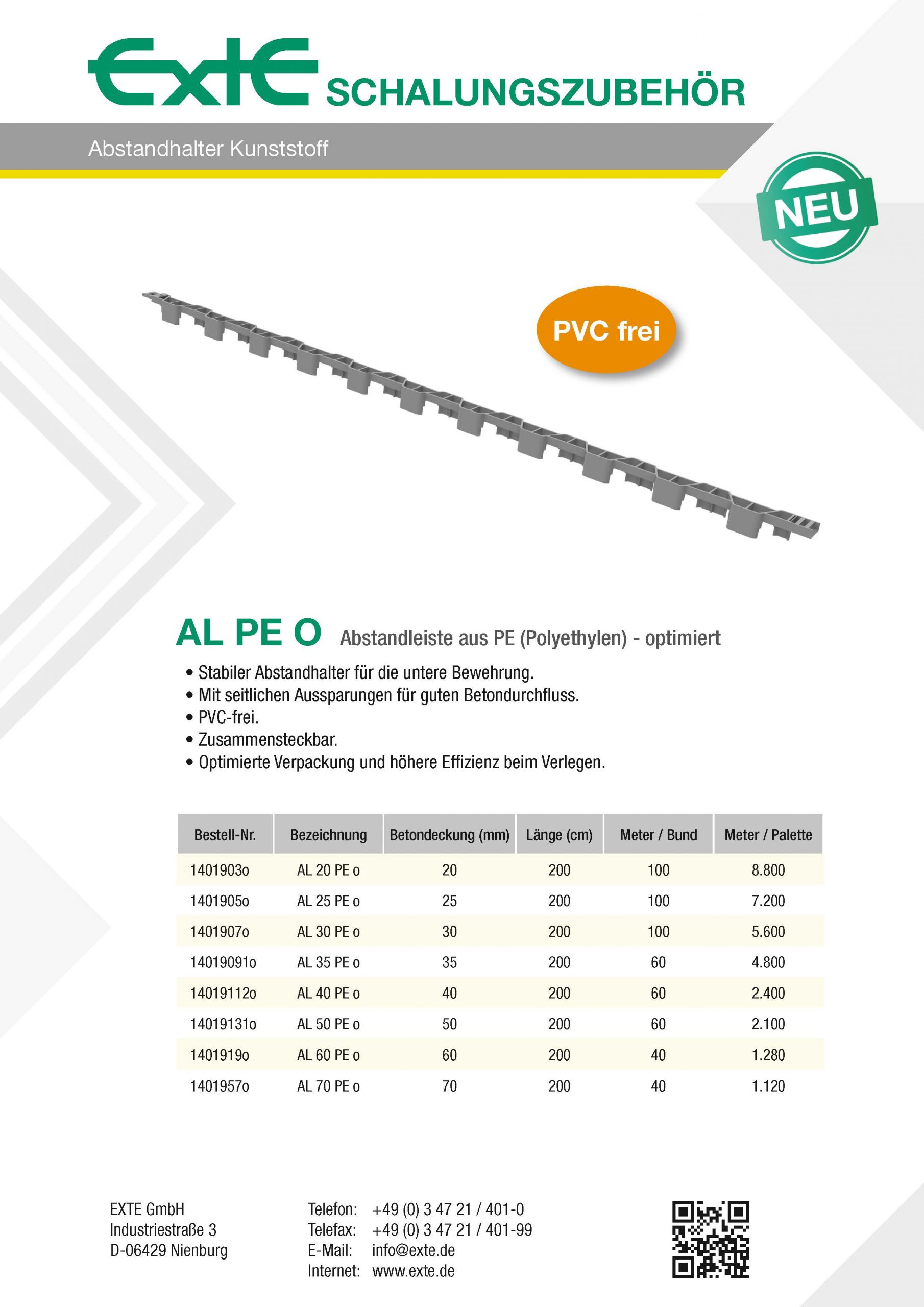 Produktblatt A4 - AL PE O - dt